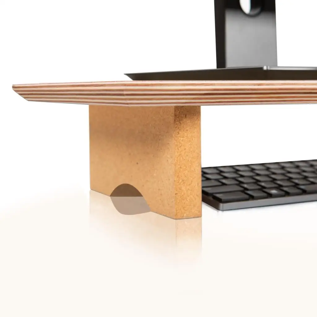 Wooden Desk Monitor Stand Support Bracket Riser Universal Computer Laptop Wood Organizer For PC Macbook Home Office |