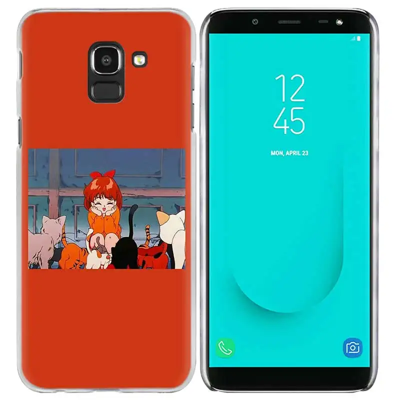 02 Грустно аниме девочка заблокированном экране чехол для samsung Galaxy A50 A80 A70 A60 A40 A30 A20 A20e A10 A9 A7 A6 плюс Note 8 9 10 Pro - Цвет: 02