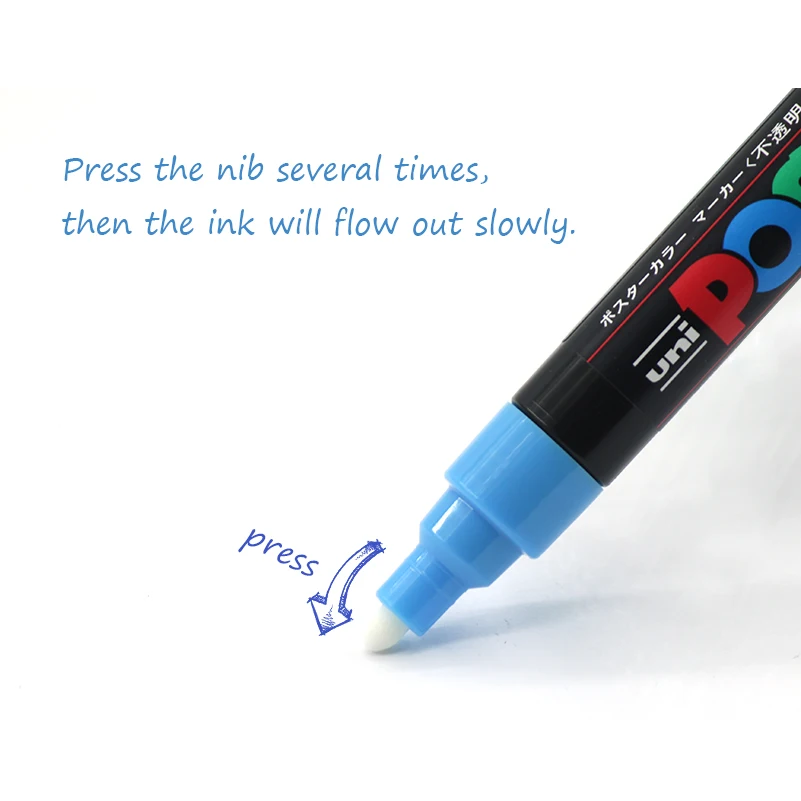 UNI POSCA маркер ручка PC 3M поп постер Реклама Маркер Офис Студент живопись аниме