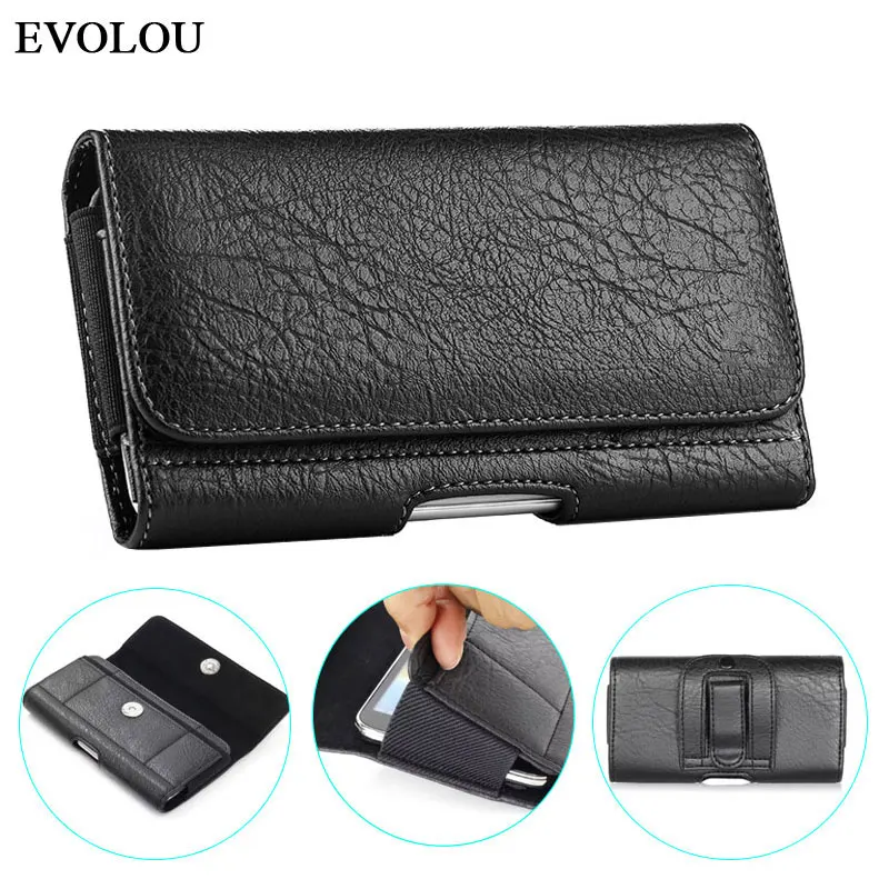 Pouch Wallet Cover for Samsung M21 M31 A70S A50S A30S A41 A51 A71 A21 A01 A31 A70E S20 Universal Magnetic Waist Bag Leather Case