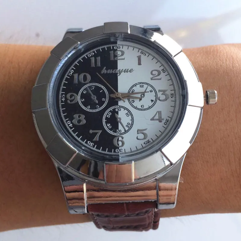 Военная usb зарядка Зажигалка часы Беспламенное ветрозащитное прикуриватель