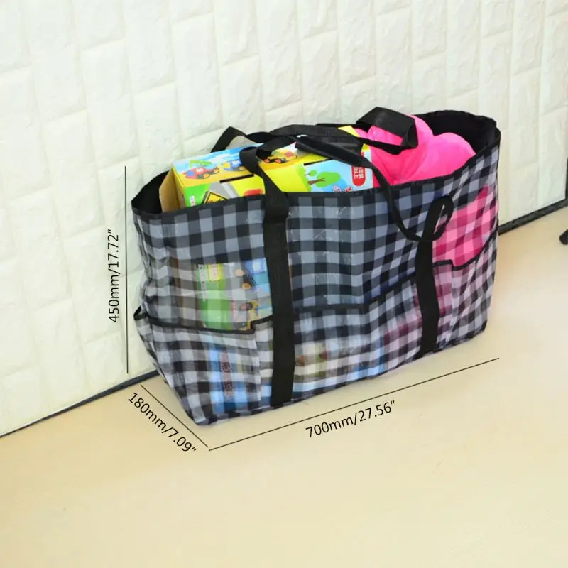 Большой емкости сетки пляжные сумки для бассейна негабаритных сумка полотенца