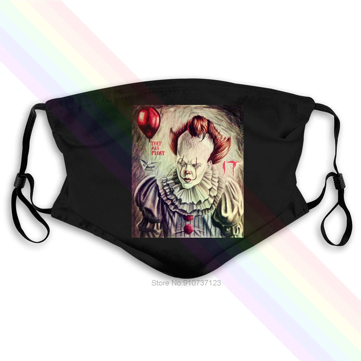 Танцевальный Клоун фильм Ретро Винтаж ужас культ Белый Стиль моющиеся