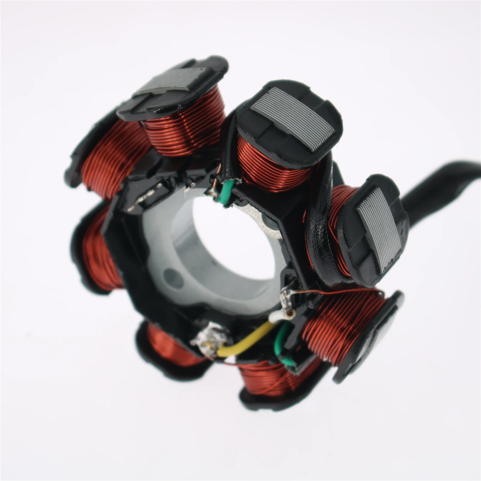 Wilebo GY6 49cc 50cc 8 полюсов катушки 4 провода постоянного тока магнитный Статор для