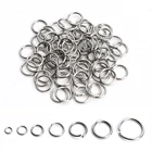 Разрезное кольцо из нержавеющей стали, соединитель для соединения соединительного кольца для изготовления ювелирных изделий, застежка-крючок 200, аксессуары для рукоделия, браслет, ожерелье цепь шт.
