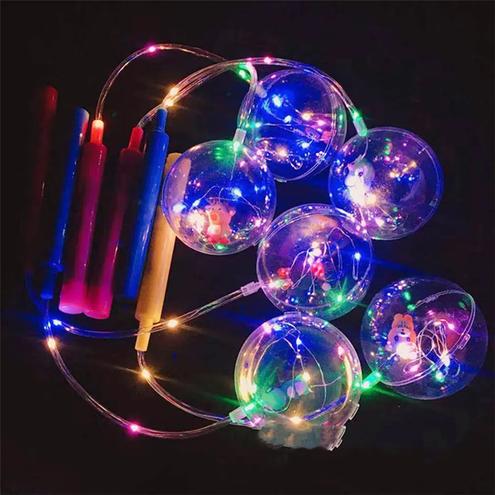 

Bobo Ball Flash Light Handle Christmas Elves Ball Creative LED Light Colorful Cartoon Lanterns Halloween Child Toy Clearance
