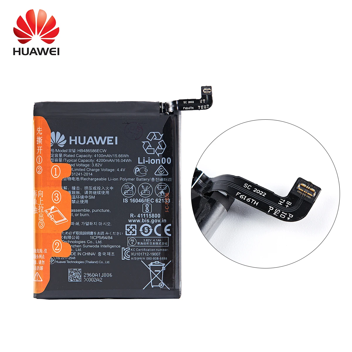 100% Orginal HB486586ECW 4200mAh Battery For Huawei Mate 30/Mate 30 Pro Nova 6/Nova 6 SE Honor VIew 30 V30 Batteries +Tools