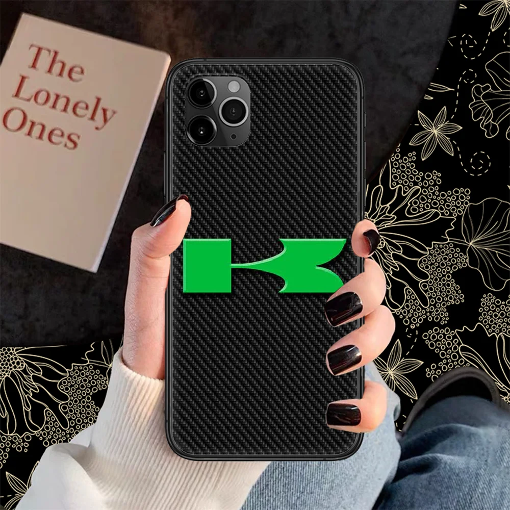 

Moto Kawasakis Phone Case Cover Hull For iphone 5 5s se 2 6 6s 7 8 12 mini plus X XS XR 11 PRO MAX black fashion bumper soft