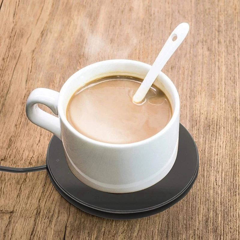 

Coffee Mug Mat Cup Hot Coaster Warmer,USB Electric Temperature Heater Heating Heat Milk Drink Tea for Home Office