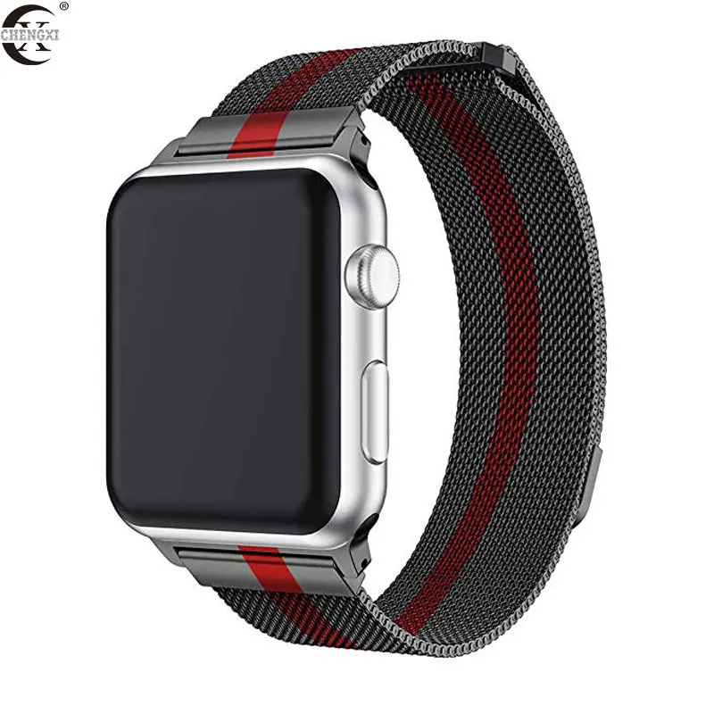 Apple Watch ремешок для часов Миланская петля Нержавеющая сталь band 1/2/3/4/5 серии 42 мм 38 40