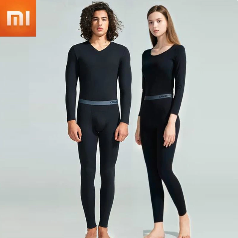 

Xiaomi Mijia Youpin Thermal Underwear Men's Modal Cotton Thin Section Women's Slim Bottoming Autumn Clothes Long Pants Suit