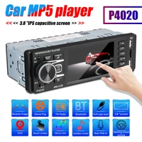 car multimedia player single 1 din auto stereo bluetooth aux tf usb head unit 3 8 inch ips touchscreen with rear view camera