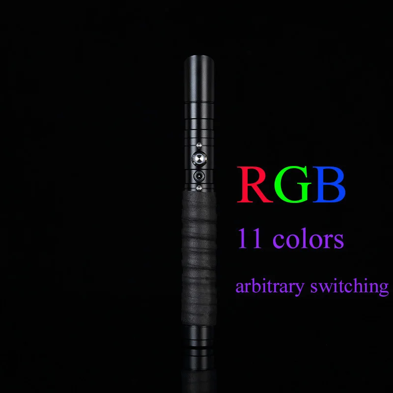 black 11 цветов, 100 см, светильник, металлический меч, RGB лазерный светильник, саблей, косплей, игрушка для мальчиков и девочек, светящийся, детский подарок, светильник, для улицы, креативные войны - Цвет: black