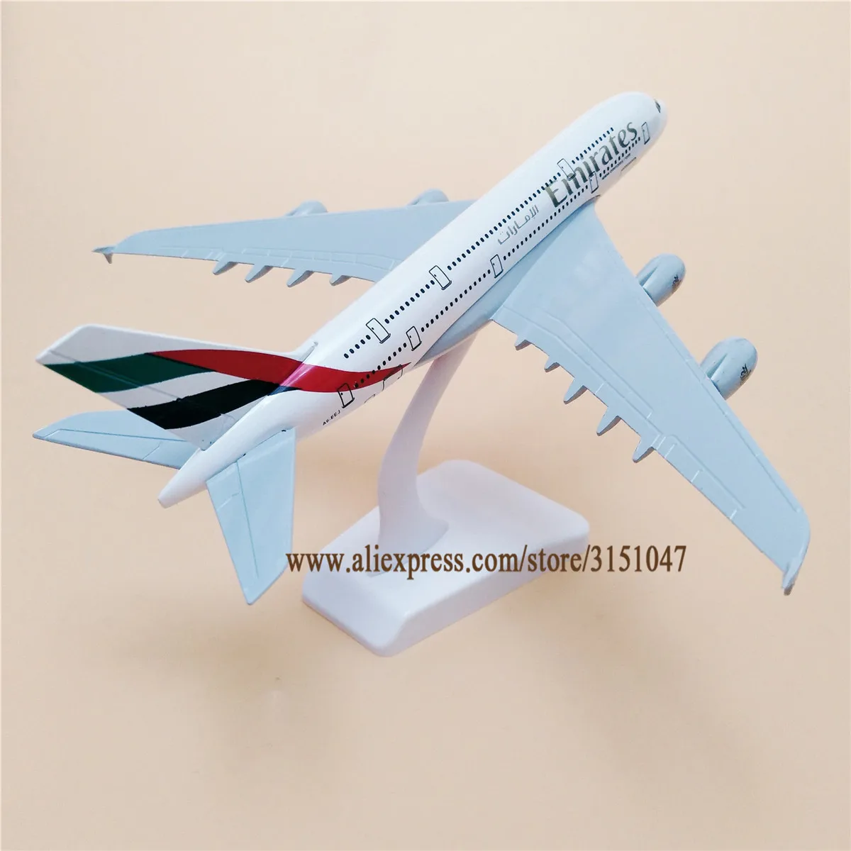 20 см модель самолета Air Объединенные Арабские Эмираты A380 Airbus 380 Airways Airlines