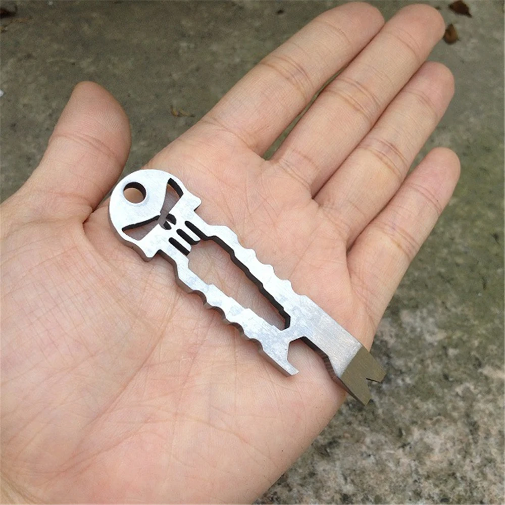 Открытый брелок из нержавеющей стали тактические карманы многофункциональный