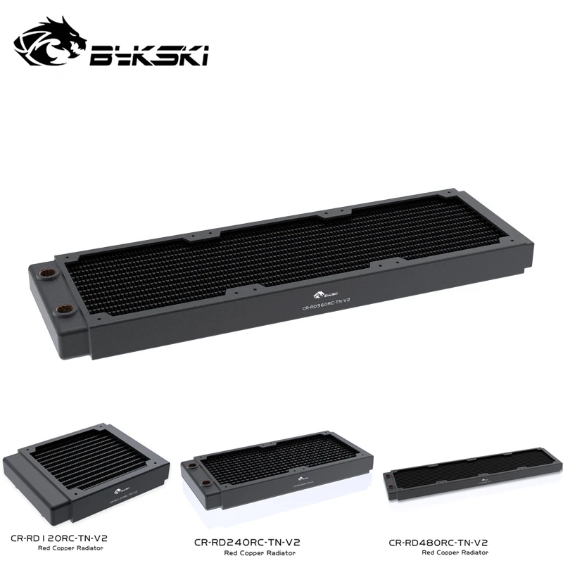 Радиатор водяного охлаждения Bykski PC медный Однорядный теплообменник толщиной 30