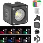 Ulanzi L1Pro Cute Lite IP67 водонепроницаемый RGB видео свет с цветным фильтром диффузор сотосветильник комплект для Gopro 10 9 8 DSLR