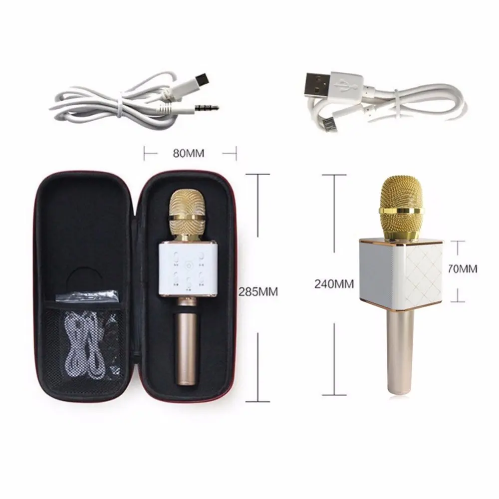Портативный беспроводной караоке KTV микрофон Микрофон Ручной конденсаторный с