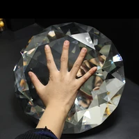 huge big size 11 8 inch diameter crystal diamond stone drawing room lobby fengshui decor