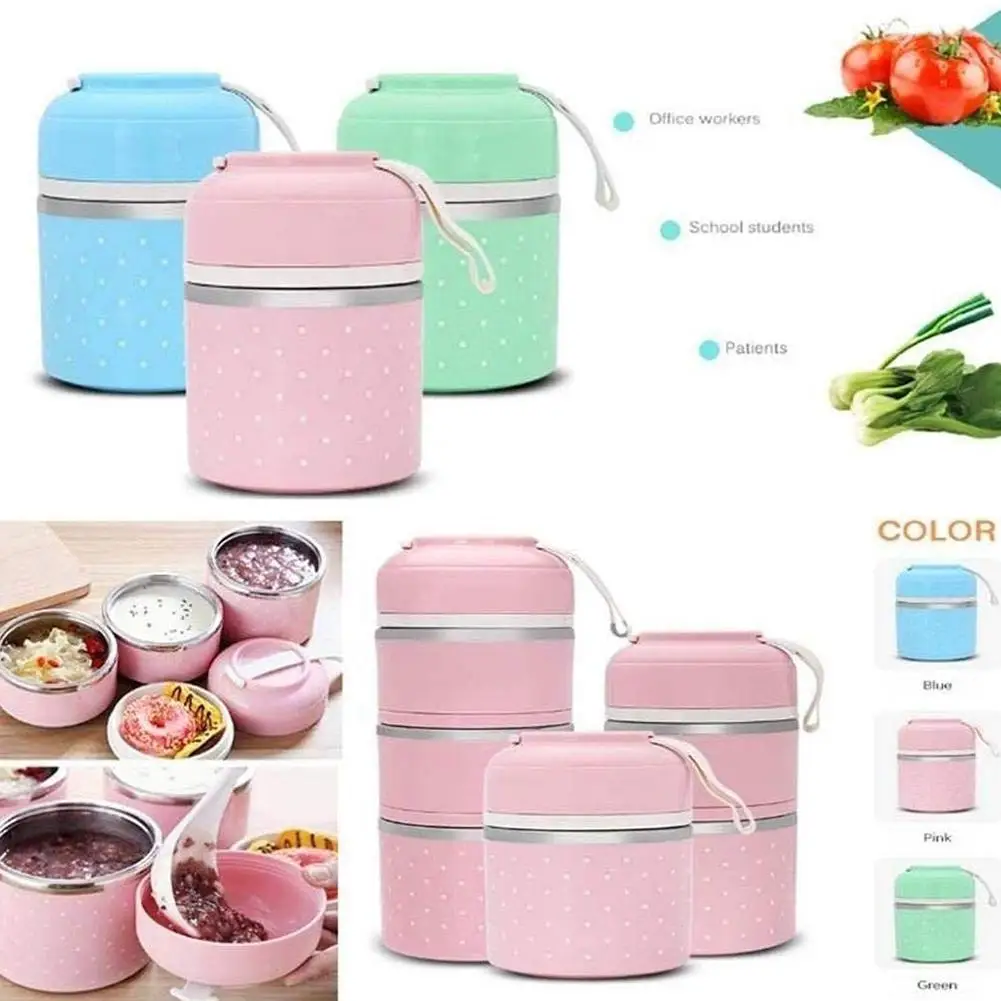 1/2/3 ярусов портативный термоконтейнер для ланча Герметичная сумка бенто