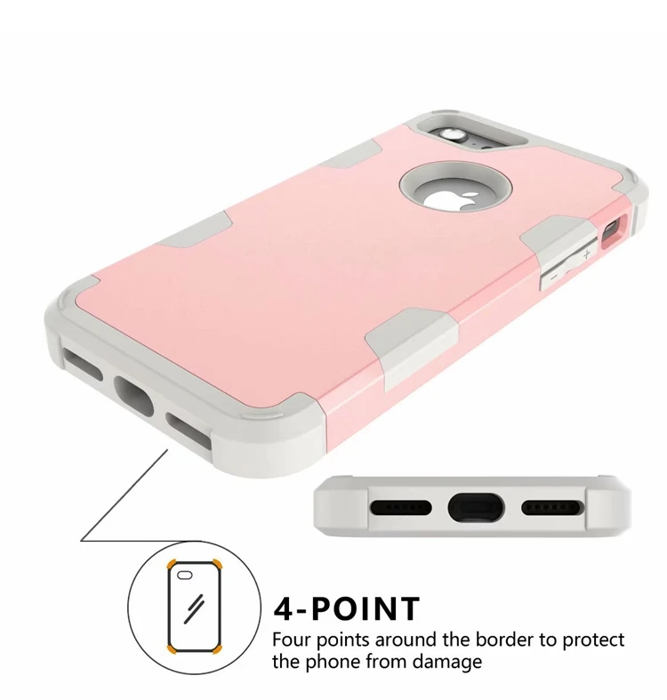 Для Apple iPhone 7 4," гибридный противоударный защитный резиновый силиконовый чехол-накладка для iPhone7