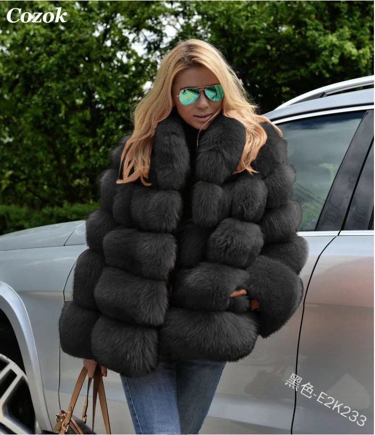 2021 New Style Stand Collar Real Fur Coat 100% Natural Fur Jacket Female Winter Warm Leather Fox Fur Coat High Quality Fur Vest