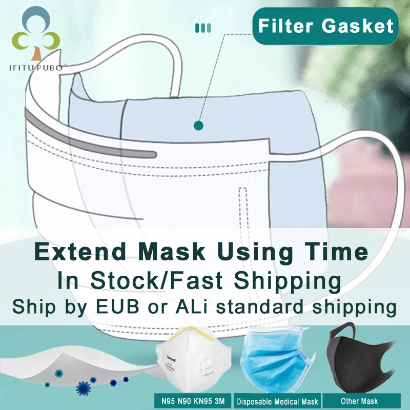 100 шт Анти-загрязнения прокладку фильтра рот маска респиратор замену прокладок с