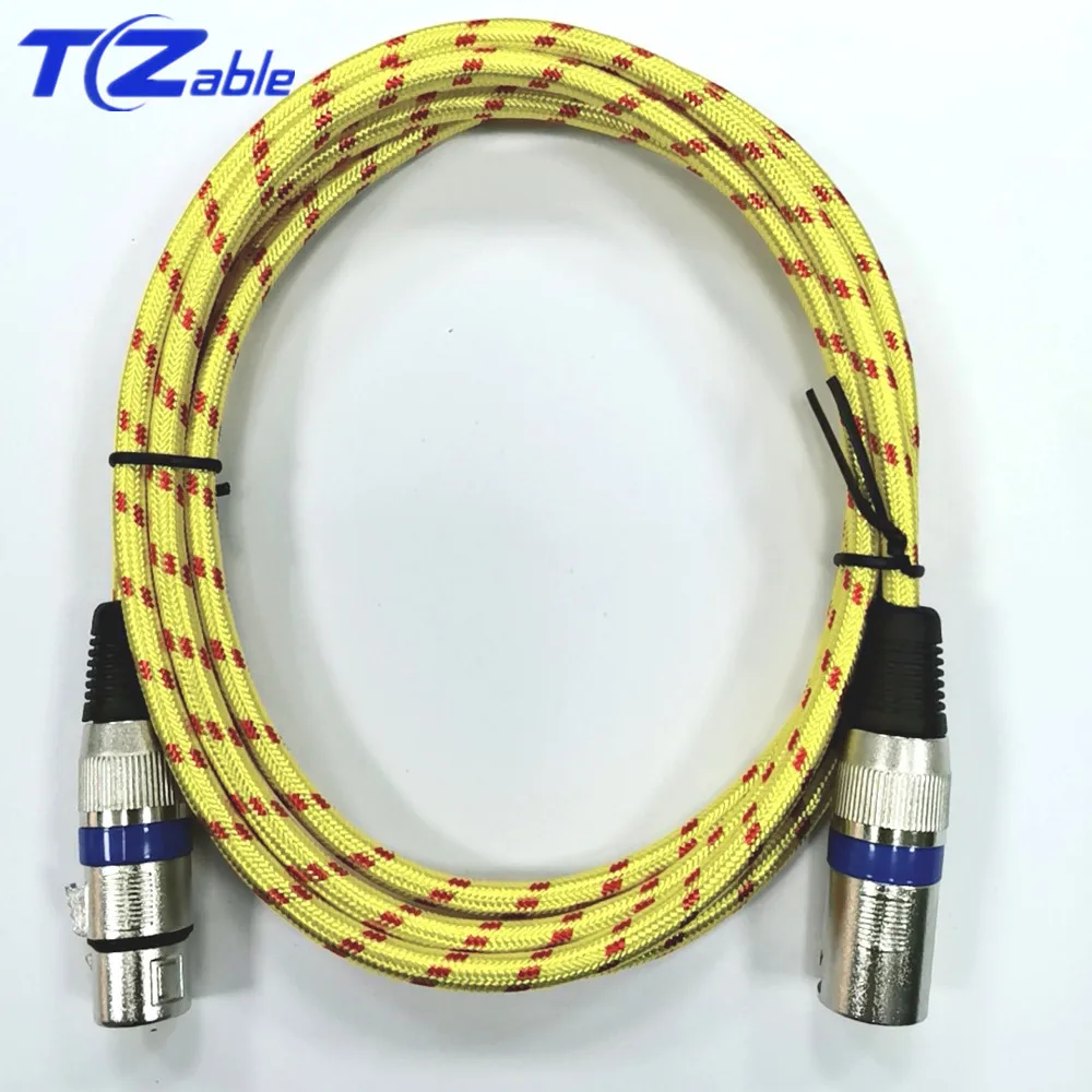 XLR кабель Мужской Женский 3 Pin Cannon разъемом для караоке смеситель усилители