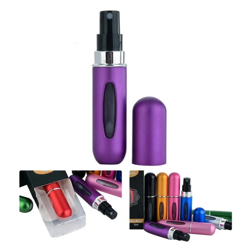 Портативный дорожный мини Контейнер объемом 5 мл алюминиевые многоразовые