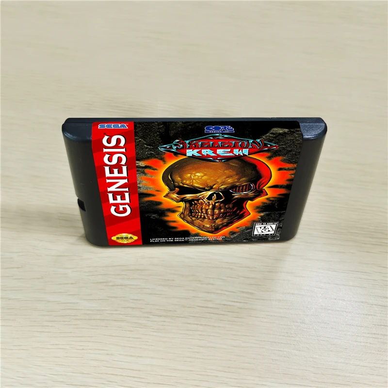 Скелет Krew - 16 бит MD игры Картридж для MegaDrive Genesis консоли | Электроника