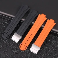 high quality rubber watchband waterproof silicone bracelet watch band 24mm12mm lug end strap for o ris aquis 7740 mens watches