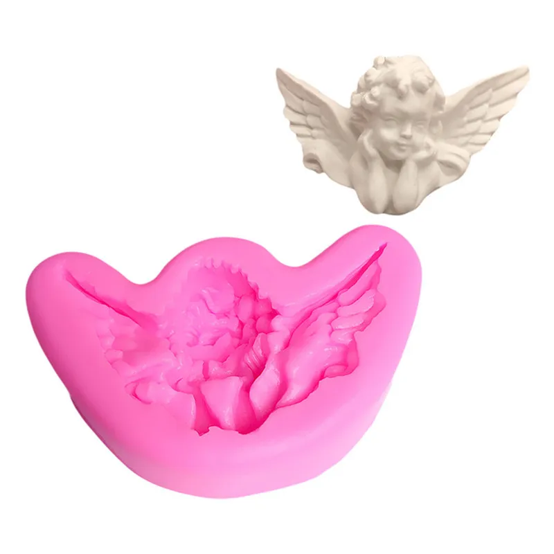 

3D Angel Baby Silicone Mold Candy Chocolate Gumpaste Mold Fondant Cake Decorating Soap Clay Mould Sugarcraft Pastry Baking Tool