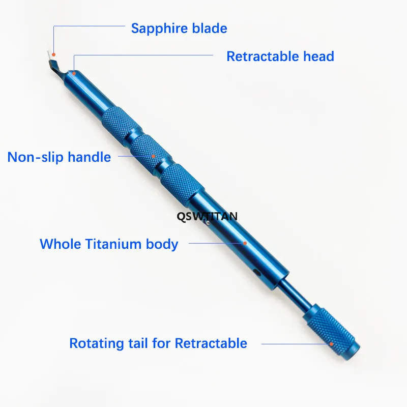Полумесяца лезвие офтальмологический прибор для улучшения кожи вокруг глаз