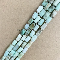 7 natural faceted australia chrysoprase jade cylinder spacer stone loose beads for jewelry making diy