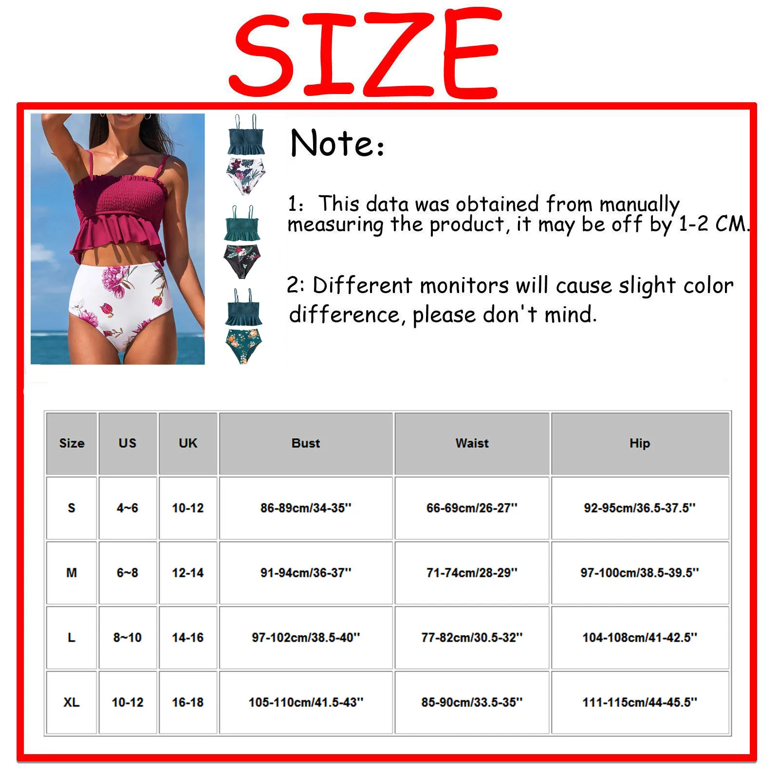 

2021 New Summer Brazilian Bikini Ladies Sexy Split High Waist Colorblock Printed Swimsuit Sexy Bikini Beach Sunbathing Swimwear