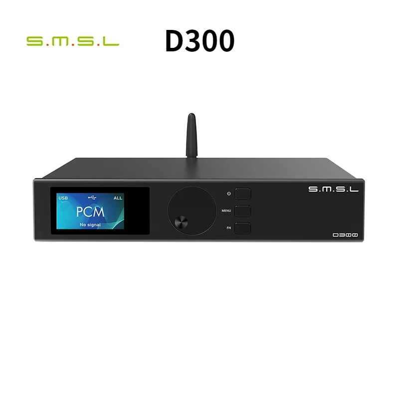 

SMSL D300 LDAC AUDIO DAC ROHM BD34301EKV chip DSD512 PCM 768kHz 32bit Bluetooth5.0 APTX XMOS XU208 Decoder With Remote Control