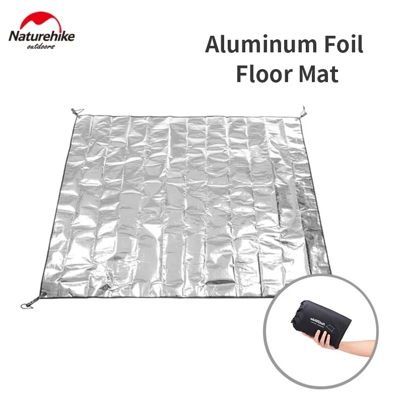 

Naturehike New Camping Outdoor Mat Waterproof PE Aluminum Foil Tent Mat Foldable Beach Picnic Floor Mattress Moisture-Proof Mat