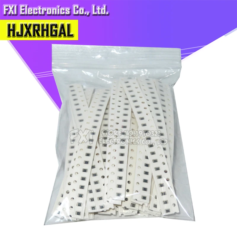 36valuesx20 шт = 720 шт 0805 1ohm-10Mohm SMD резистор набор Ассорти Комплект 5% компонент diy Образцы комплект и
