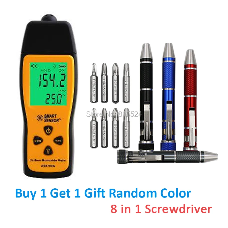 Умный датчик AS8700A анализатор угарного газа портативный детектор утечки газа|leak