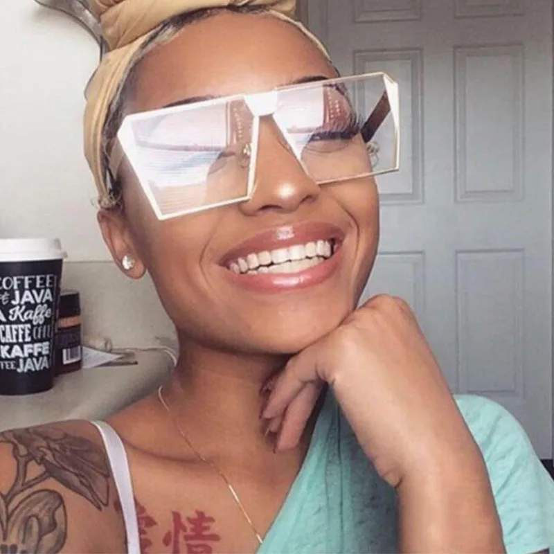 2020 большие квадратные солнцезащитные очки для женщин и мужчин Роскошные