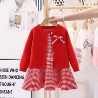 girls clothes set 2021 winter toddler girl winter sweater clothing sets new brand baby girl warm clothes wholesale