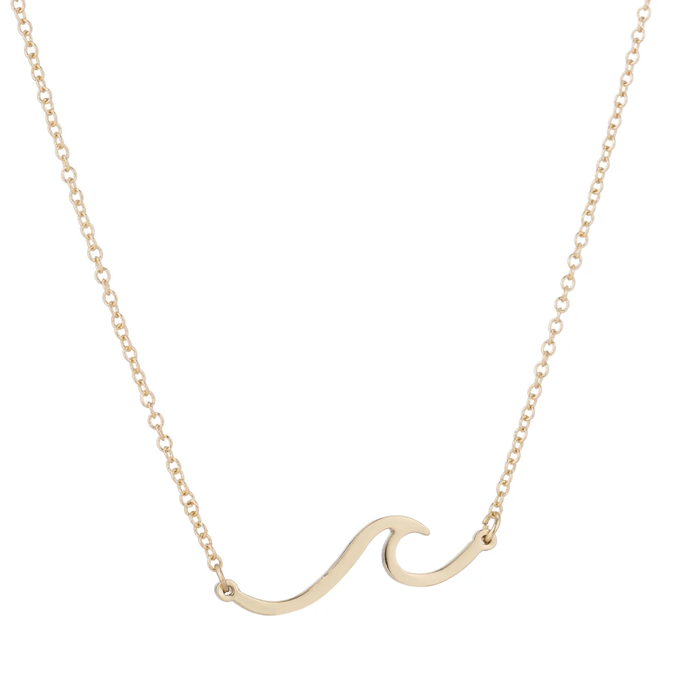 Простые ожерелья из нержавеющей стали FENGLI для женщин Пляжная морская цепочка