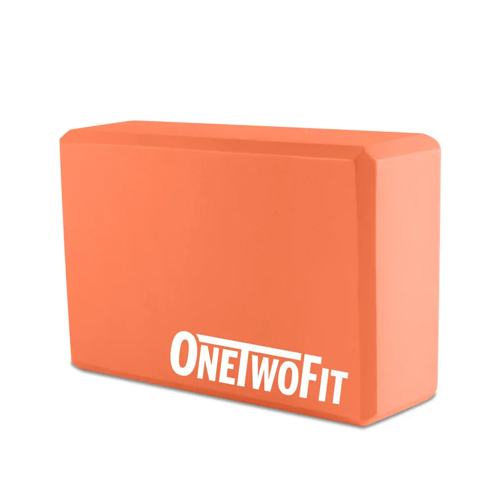 Блоки для йоги OneTwoFit из вспененного этилвинилацетата кирпичи пилатеса пробковое