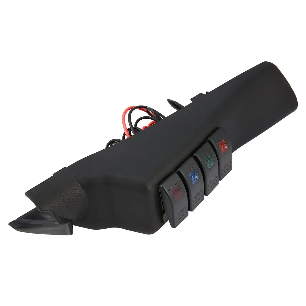 Левая сторона Switch Pod Панель 4 Кулисный комплект переключателей для Jeep