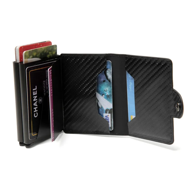 RFID алюминиевые двойные коробки кредитный держатель для карт визитная карточка