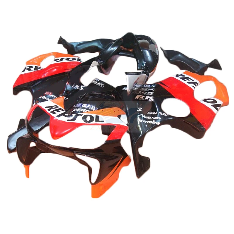 Новые обтекатели подходят для Honda CBR600 F4I 04 05 06 07 оранжевый черный обтекатель