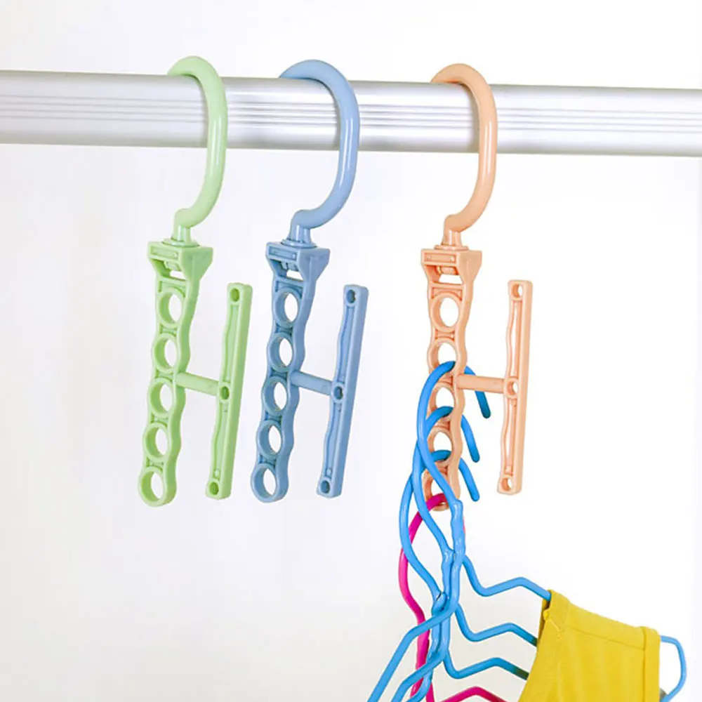 Волшебная вешалка 5 кругов многослойная ветрозащитная для одежды органайзер