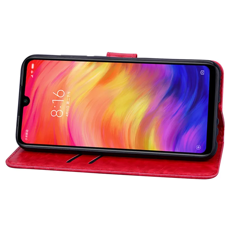 Чехол для телефона для Xiaomi Redmi Note 8 Pro Чехол силиконовый бампер кожаный флип-чехол для Xiaomi Redmi Note 8 PRO Note8 Pro черный Fundas
