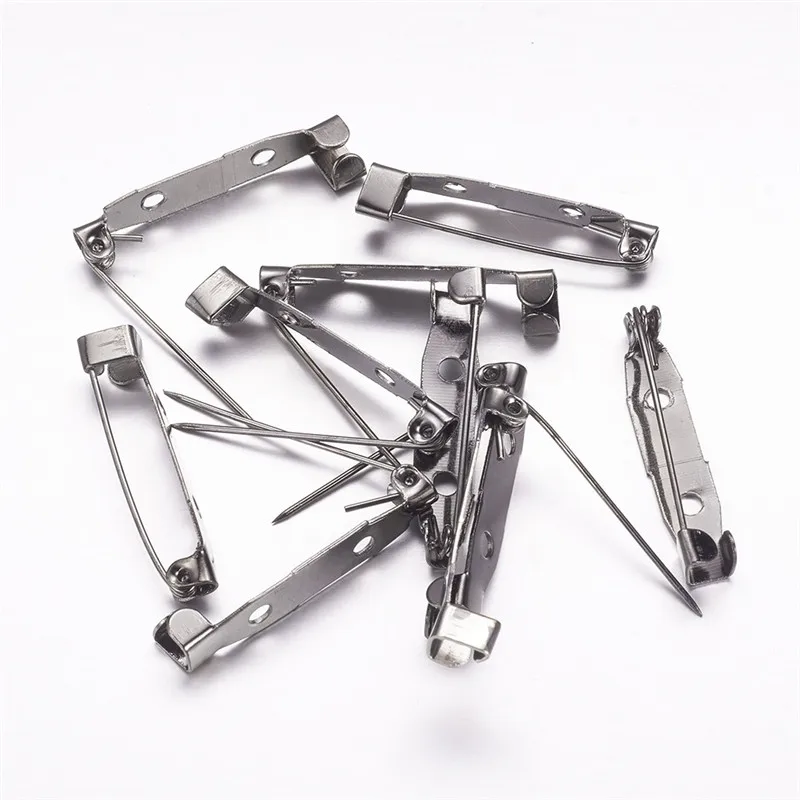 Металлическая брошка с 2 отверстиями 30 мм 500 шт. для самостоятельного