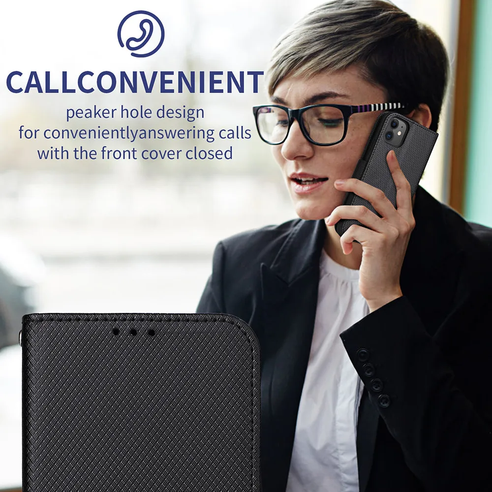 Кожаный защитный чехол для Nokia C210 откидная крышка-подставка NokiaC210